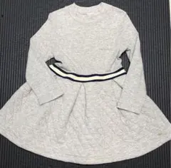 プチバトー　ワンピース　4ans 104cm 100cmグレー