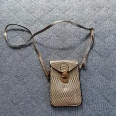 メタリックシルバー ショルダーバッグ