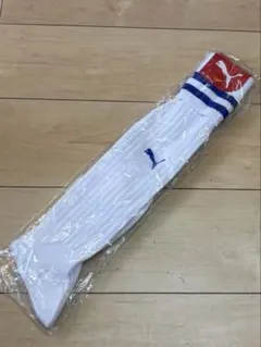 PUMA サッカー ストッキング 28-30cm 新品 白 青　④