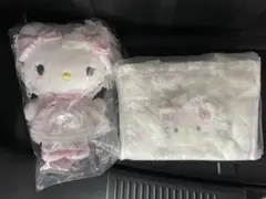 サンリオ ホワイトフリルデザインシリーズ ハローキティ　ぬいぐるみ