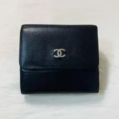 早い者勝ち　美品　CHANEL シャネル　三つ折り　財布　コンパクト　ココマーク