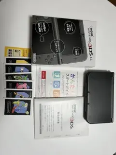 New Nintendo 3DS LL ブラック ゲームカード5枚付き