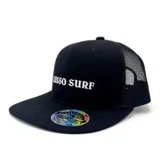 正規品　LUSSO SURF ロゴメッシュキャップ　帽子☆ブラックのサムネイル