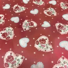 ルシアン　30's レッド　生地幅×165センチ
