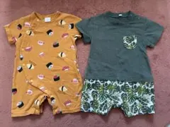 futatuta 半袖ロンパース2枚セット