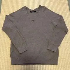 JETロサンゼルス　カシミヤ入りＶネックコットンニットのサムネイル