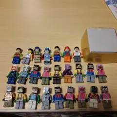 ミニフィギュア 25体セット カラフル LEGO風 レゴ風 マイクラ風