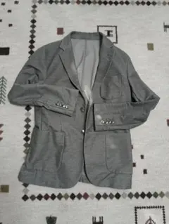 ジーユー　グレー テーラードジャケット S