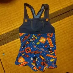 ミッキーマウス柄 水着 オーバーオール 95m