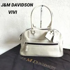J&MDavidson ミニボストン VIVI ヴィンテージ クロコ型押し - メルカリ