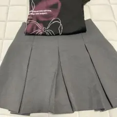 値下げ中　GU プリーツスカート　グレー　韓国系　ガーリー
