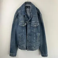 ★ARMANI JEANS ヴィンテージ デニムジャケット 裏地付 イタリー製 2025年最新】ARMANI JEANS メンズ Gジャン・デニムジャケットの