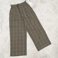 新品 タグ付き ROPÉ PICNIC グレンチェック ワイドパンツ XS