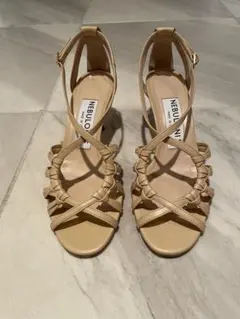 新品✨ NEBULONIE ウェッジソールサンダル シルバー 36 - メルカリ