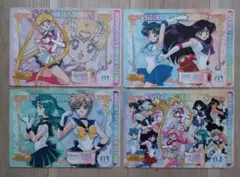 l*i様 美少女戦士セーラームーン ジャンボシールダス4枚セット