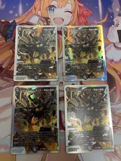 カツキング 熱血の物語 神アート 4枚 デュエマ 勝太＆カツキング 神アート4枚 切札勝太&カツキング