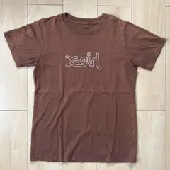 X-girl半袖Tシャツ ブラウン サイズ2
