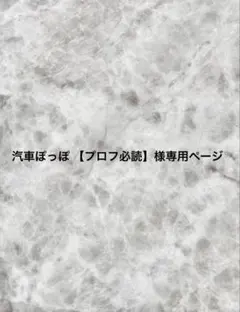 汽車ぽっぽ 【プロフ必読】様専用ページ