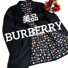 ex1 バーバリー ブラックレーベル テーラードジャケット 黒 M相当