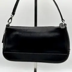 極美品✨コーチ アクセサリーポーチ バッグ ブラック レザー Y2K 7785