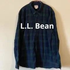 LLBean ブラックウォッチ ネルシャツ 昭和レトロ 80's XXL 古着