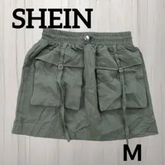 SHEIN オリーブグリーン ミニスカート 【Ꮇ】