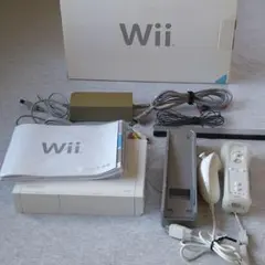 新品スタンド付き　Nintendo Wii(ウィー) RVL-S-WD
