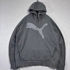 【PUMA】ラグラン裏パイルコットンビッグロゴパーカー