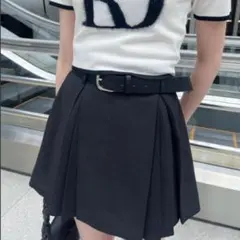 rienda タックプリーツベルト付きスコショパンツのサムネイル