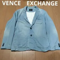 VENCE　EXCHANGE ライトブルー デニムジャケット ブレザータイプ