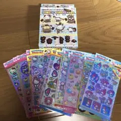 セリア　サンリオ　キラッとシール　ホログラムシール セット