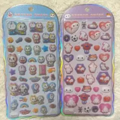 【正規品★】コットンパフィー ベイマックス ドラえもん シール 2種セット