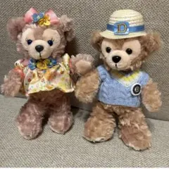 ダッフィー シェリーメイ　スプリングヴォヤッジ　ぬいぐるみバッジ