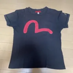 EVISU エヴィス Tシャツ ブラック レッドロゴ
