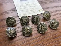 装飾的な金ボタン 18mm 8個セット