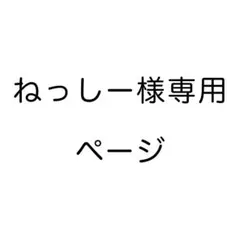 ねっしー様専用ページ