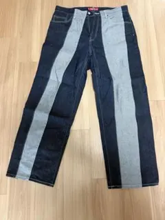 Supreme Paneled Stripe Baggy Jean