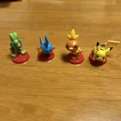 ポケモン チョコエッグ　旅立ちの3匹 キモリ、ミズゴロウ、アチャモ、ピカチュウ