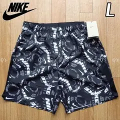 ナイキ NC ドライ 総柄 ショートパンツ リラックス ショーツ BK 新品 L