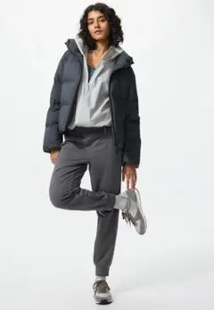 ユニクロ ウルトラストレッチアクティブジョガーパンツ 07 GRAY