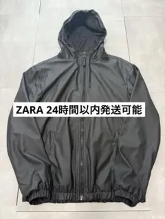 ZARA ジップパーカー メンズ ブラックのサムネイル