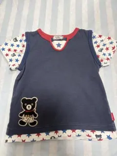 DOUBLE.B 星柄 Tシャツ 120