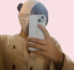 イヤーマフ　リボン付き