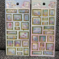 サンリオ　切手シール　ぷっくりシール　ホログラム　2枚セット　② 公式