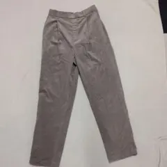 GLOBAL WORK ウツクシルエット コーデュロイ テーパードパンツ L