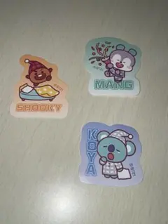 BT21 ダイカットステッカー 3枚セットのサムネイル