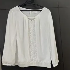 KUMIKYOKU ホワイト七分袖ブラウス サイズ2