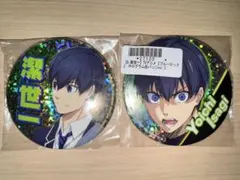 ブルーロック　ホログラム缶バッジ　限定品　プライズ　非売品　潔世一　制服