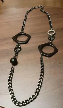 ブラック チェーン ネックレス