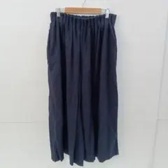 値下◎11.14◎S304◎ニコアンド◎ガウチョパンツ◎ネイビー◎M